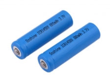 Soshine Li-ion ICR14500 800mAh 3.7V rechargeable battery (2-Pack)